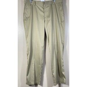 Nike Golf Pants Mens Size 38x32 Beige Khaki Tour Performance Stretch Dri-Fit